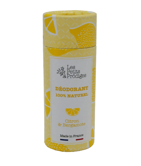 déodorant naturel solide citron bergamote - pranaloe - boutique en ligne cosmétiques bio naturels